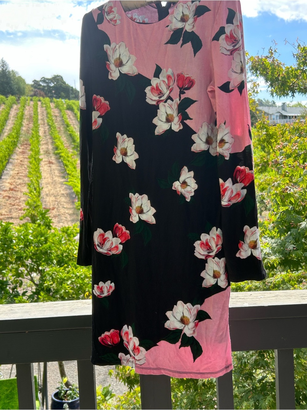 Alice + Olivia Pink Floral Zip Dress